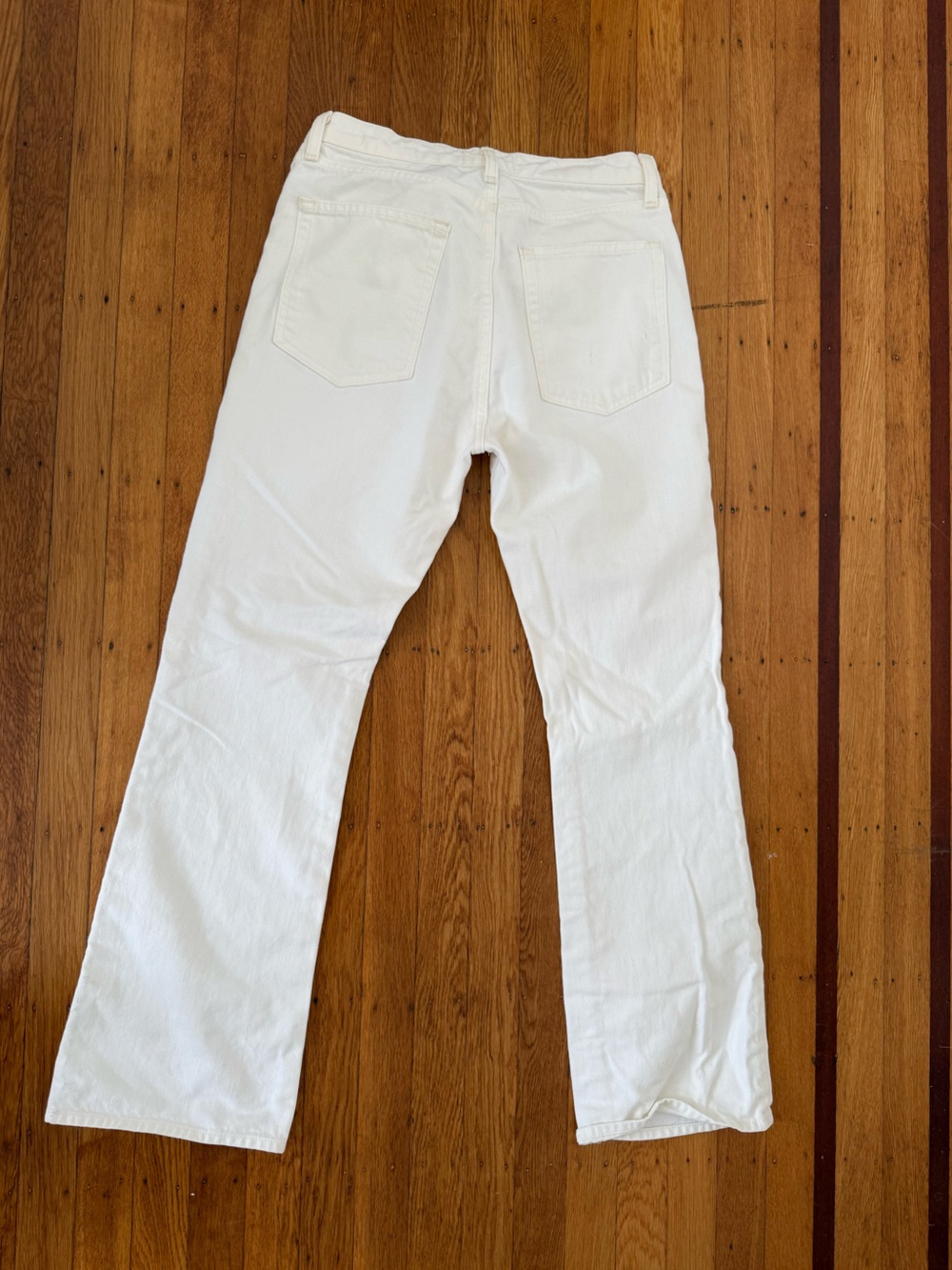 Nili Lotan White (Cream Wash) Bootcut Jeans - Picture 2 of 5